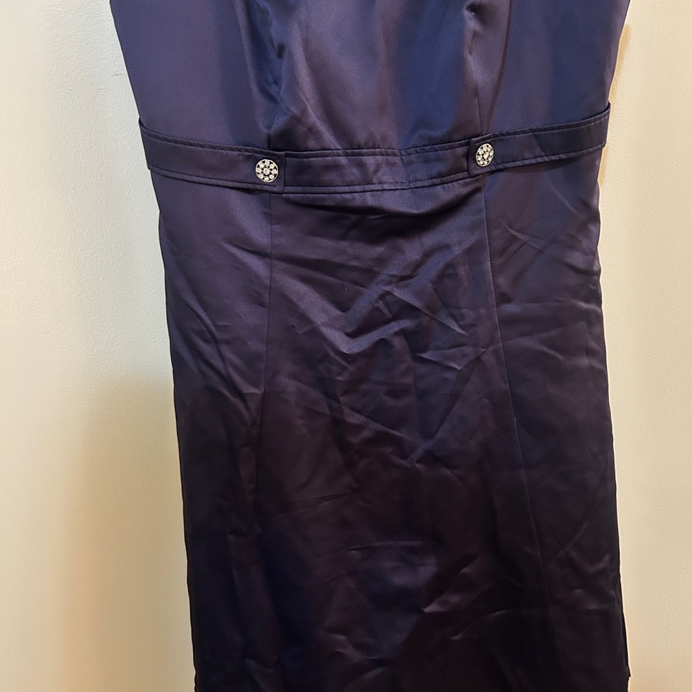 David's Bridal Deep Purple Gown